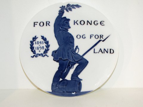 Royal Copenhagen commemorative plate from 1898
50th anniversary of the war in 1848