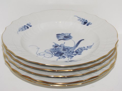 Blue Flower Curved with gold edge
Dinner plate 25 cm. #1621