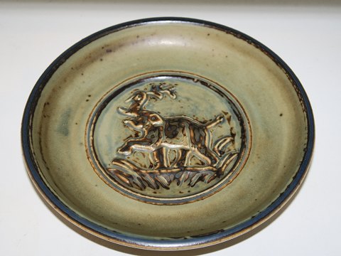 Royal Copenhagen stoneware
Dish with elephant by Knud Kyhn