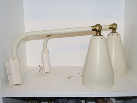 Retro wall lamp metal and brass from ca. 1950