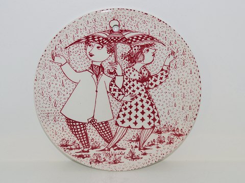 Bjorn Wiinblad art pottery
Red Month plate - April