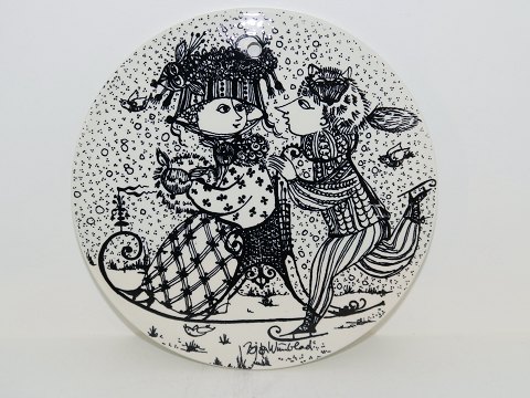 Bjorn Wiinblad art pottery
Black Month plate - January