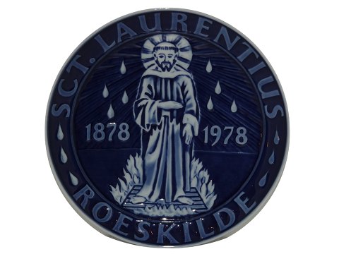 Royal Copenhagen Mindeplatte fra 1978
Sct. Laurentius Roeskilde
