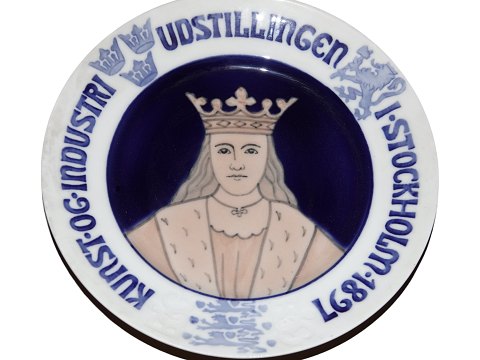 Bing & Grondahl commemorative plate from 1897
Art- and Industrial art exhibition Stockholm
