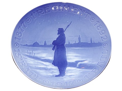 Bing & Grondahl Commemorative plate from 1917
25th jubilee of the 15th. Battalion in the 1st. Regiment