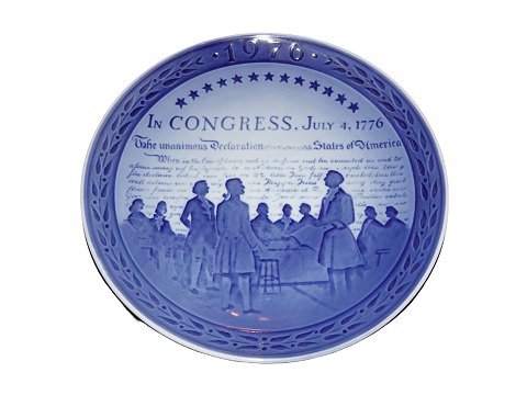 Royal Copenhagen commemorative plate from 1976
USA Bicentenary 1776-1976 July 4th.