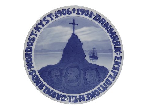 Royal Copenhagen commemorative plate from 1908
Danish Expedition to Greenlands Northeastern coast