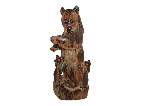 Arne Ingdam art pottery
Large figurine bear and two cubs