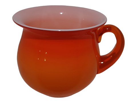 Swedish glass
Large orange jar with handle