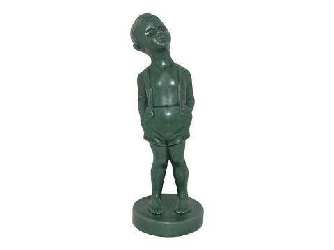 P. Ipsen art pottery
Green boy figurine