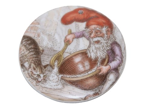 Royal Copenhagen 
Christmas ornament with Christmas gnome and cat