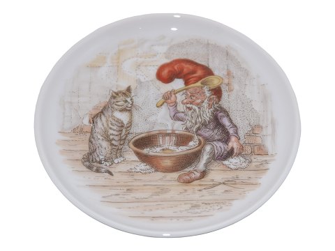 Royal Copenhagen  Christmas
Flat tray with gnome and cat