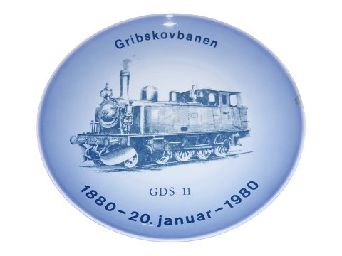 Bing & Grøndahl Togplatte 
Gribskovbanen 1880-1980