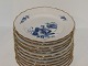 Blue Flower Curved with gold edgeSide plate 15.5 cm. #1626