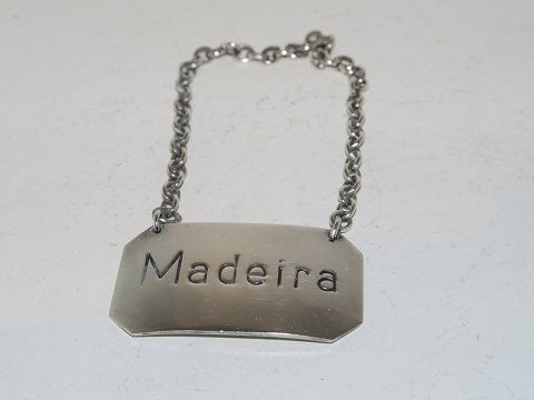 Sterling silver bottle sign for decanter
Madeira