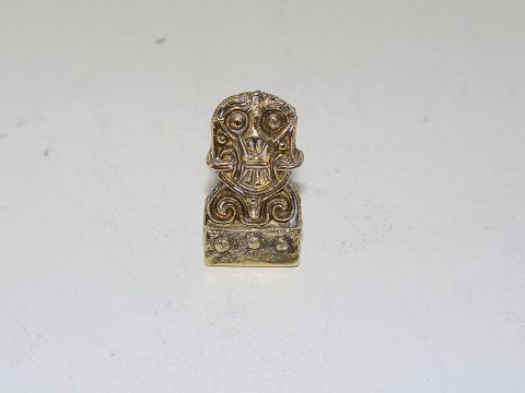 Wormianum Museum sølv
Forgyldt broche med etnisk motiv fra 1969-1973