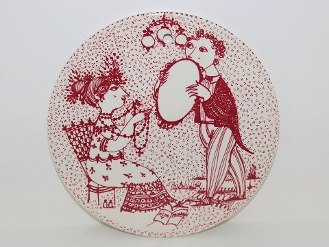 Bjorn Wiinblad art pottery
Red Month plate - September