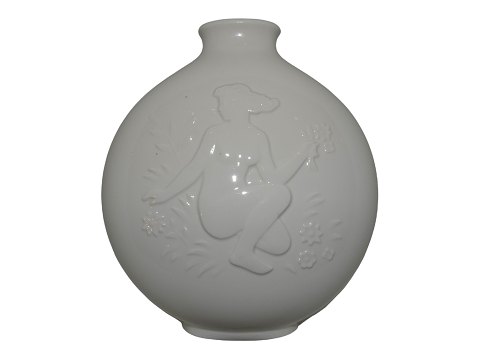 Royal Copenhagen blanc de chineVase with persons from 1946