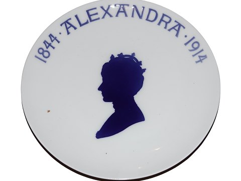 Royal Copenhagen Mindeplatte fra 1914Dronning Alexandras 70 års fødselsdag