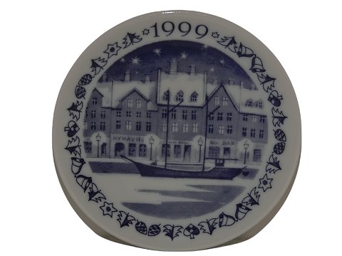 Royal Copenhagen miniature platte fra 1999Nyhavn
