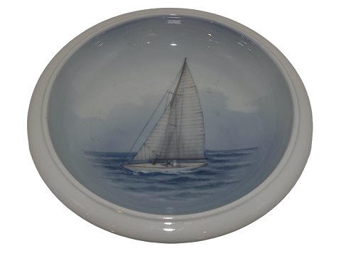 Royal Copenhagen 
Round tray with sailboat