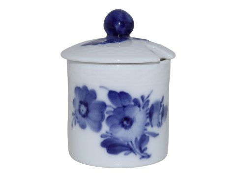 Blå Blomst Flettet
Lille sennepskrukke med låg