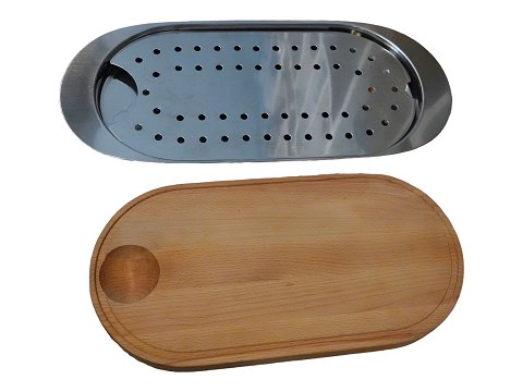Stelton Cylinda Line
Fish platter with wooden chop board