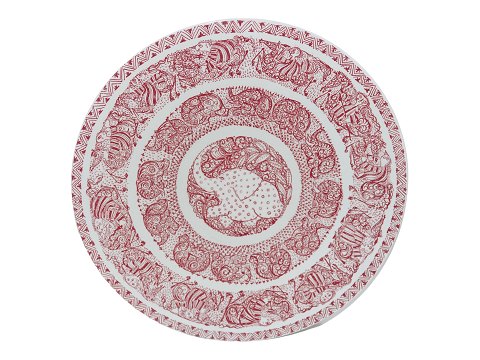 Bjorn Wiinblad 
Large red plate with elephant