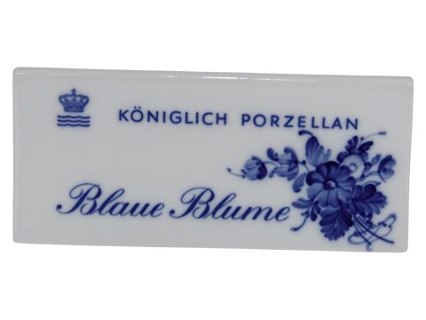 Blå Blomst
Forhandlerskilt med tysk tekst