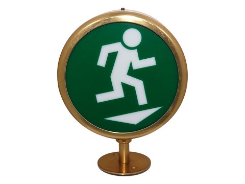 Vilhelm Lauritzen
Wall hanged sign with emergency exit in brass