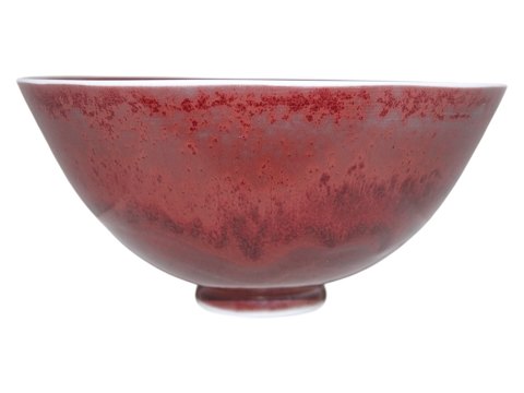 Royal Copenhagen keramik
Unika skål med rød lustre glasur af Nils Thorsson