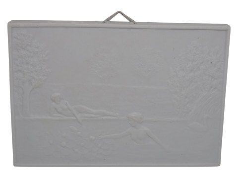 Royal Copenhagen 
Thorvaldsen parian square plate
Bathing woman