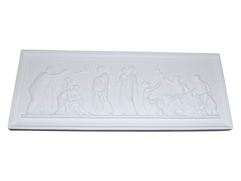 Royal Copenhagen 
Stort Thorvaldsen bisquit relief - Kærlighedens Aldre