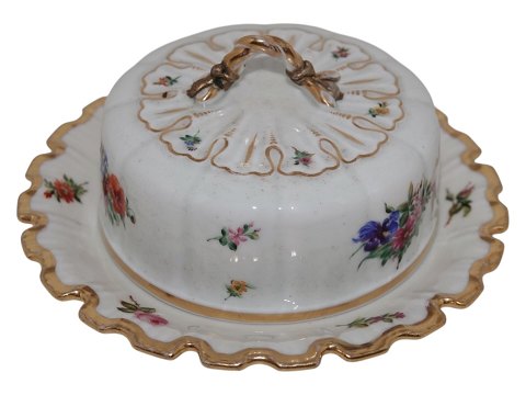 Saksisk Blomst
Sjælden smørskål fra ca. 1850