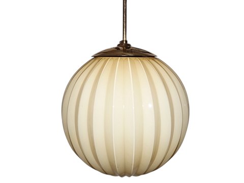 Art Deco ceiling lamp
Creme colored glass from around 1940