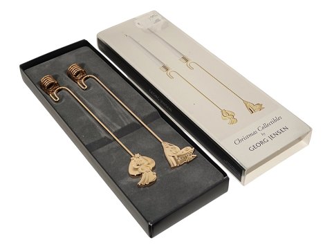 Georg Jensen Julepynt
To lysholdere med Engel og Jomfru Maria & Jesus fra 2012