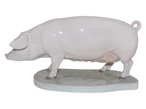 Stor, sjælden Royal Copenhagen figur
Gris med krølle på halen
