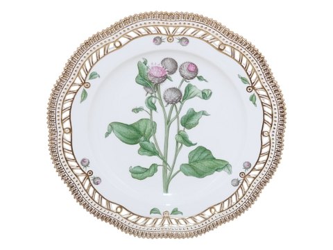 Flora Danica
Middagstallerken med gennembrudt kant 25,5 cm.