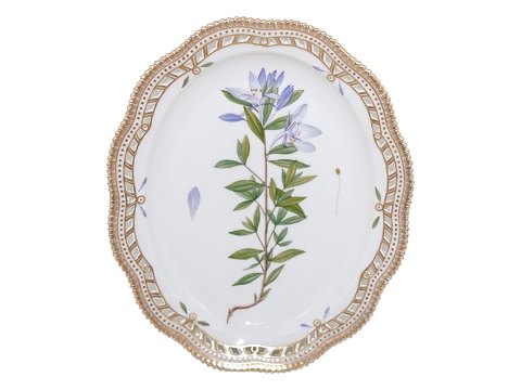 Flora Danica
Lille ovalt fad med gennembrudt kant