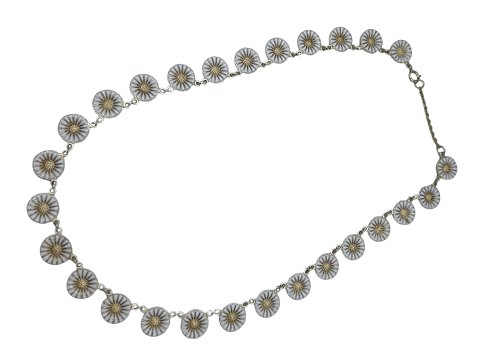 Michelsen sølv 
Marguerit halskæde med 27 små margueritter
