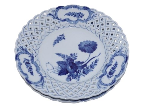 Blue Flower CurvedLarge double full lace plate
