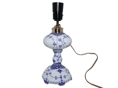Musselmalet RifletSjælden bordlampe fra 1894-1897