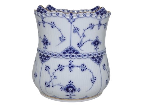 Musselmalet Helblonde med guldkant Vase