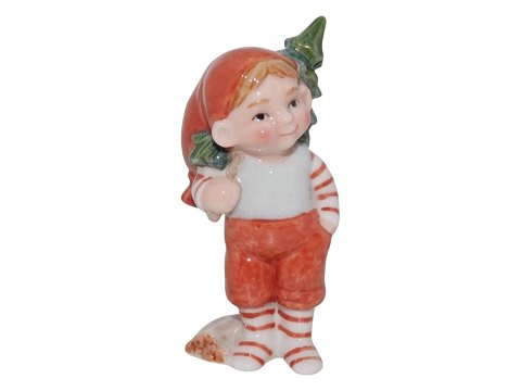 Royal CopenhagenSmall Pixie Christmas figurine - Boy with Christmas tree