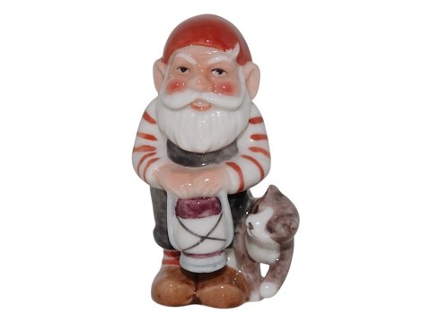 Royal CopenhagenSmall Pixie Christmas figurine - Boy with cat and light