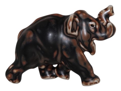 Royal Copenhagen brown stoneware figurineElephant