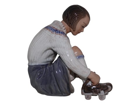 Dahl Jensen figurPige med rulleskøjter