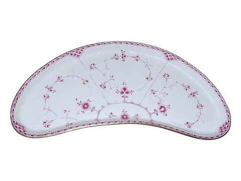 Lyserød Musselmalet Halvblonde Meget sjældent ekstra stort anretterfad 44 cm.