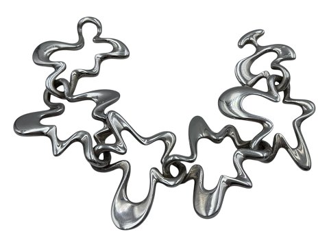 Georg Jensen silverWide Splash bracelet