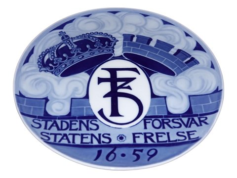 Porsgrund Norge Stor mindeplatte - Stadens Forsvar Statens Frelse 1659